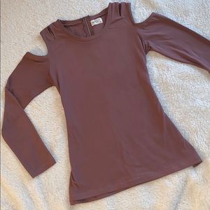 Dusty pink long sleeve shirt